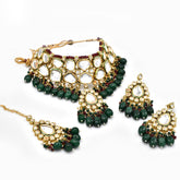 Paakhi Kundan Haar Green - The Pashm